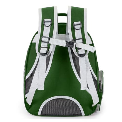 Cat Bubble Backpack Carrier for Small Medium Dogs Cats Carrying Bag, Airline Approved Pet Travel Carrying Bag Dog Hiking Walking Outdoor Backpack (Dark Green) - color: Dark green
