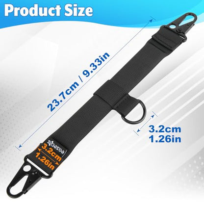 Tactical Weaving Handle with Metal Hooks, Tactical Admin Pouch Handles Replacement Universal Handle with EVA Foam for Water Bottle Holder, Backpack, Sling Bags