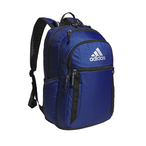 adidas Excel 7 School Backpack for Laptop, Gym and Travel, 34L, Bold Twill Bright Royal- Legend Ink/Black/Silver Metallic/7, OSFA - color: Bold Twill Bright Royal- Legend Ink/Black/Silver Metallic/7, size: One Size
