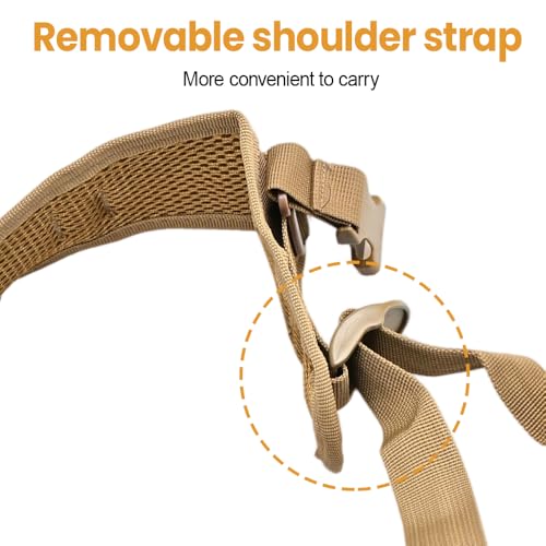 MiOYOOW Sports Chest Bag, Waterproof Outdoor Vest Bags Lightweight Molle Chest Pouch with Removable Shoulder Strap for Hunting Cycling Hiking