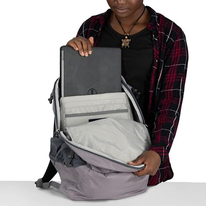 Osprey Axis Laptop Backpack – Sleek Everyday Pack with Laptop Sleeve, Water Bottle Pockets & Compression Straps - color: Soundwave Grey