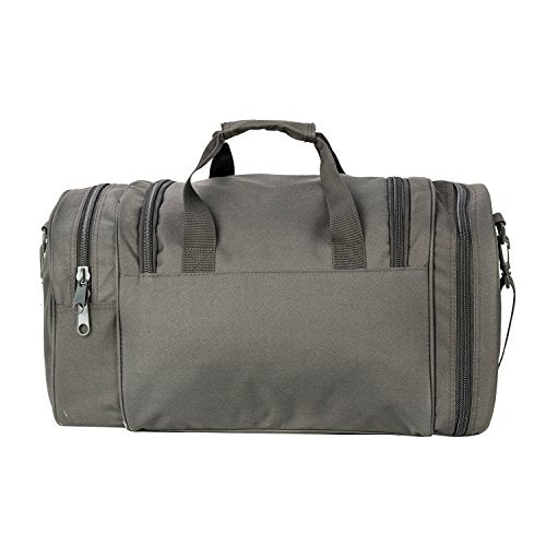 Gym Duffel Bag for Men Sports Duffel Bag with Shoe Compartment (GRAY-Model A) - color: GRAY-Model A