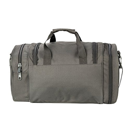 Gym Duffel Bag for Men Sports Duffel Bag with Shoe Compartment (GRAY-Model A) - color: GRAY-Model A