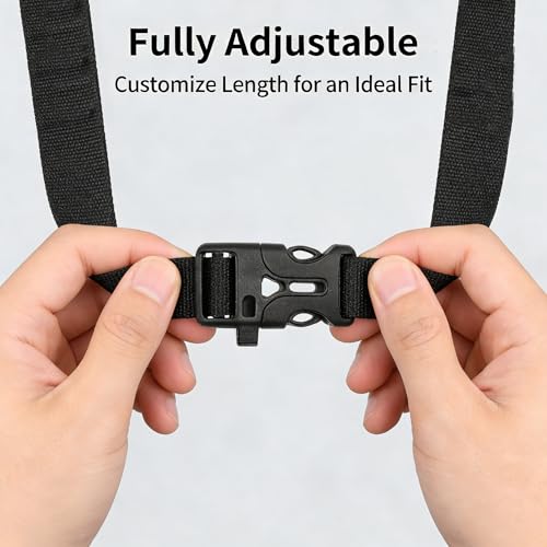 2Pcs Backpack Chest Strap Add On Adjustable Sternum Straps for Backpacks with 20MM Webbing Back Pack Harness Clip with Buckle for Hiking Travel Outdoor Use