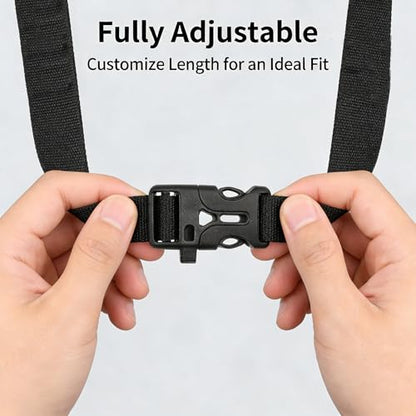 2Pcs Backpack Chest Strap Add On Adjustable Sternum Straps for Backpacks with 20MM Webbing Back Pack Harness Clip with Buckle for Hiking Travel Outdoor Use
