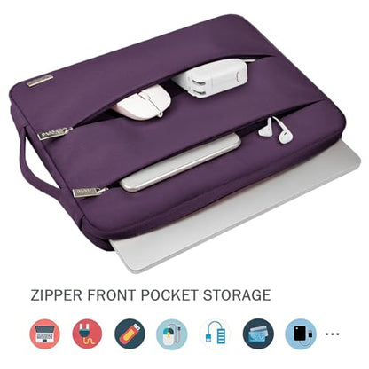 Voova Laptop Sleeve Carrying Case 14 15 Inch Compatible with MacBook Air 15 M2/M3/M4 2022-2025, MacBook Pro 15, Hp Chromebook 14, Waterproof Slim Computer Cover Bag,Dark Purple - color: Dark Purple, size: 14-15 Inch