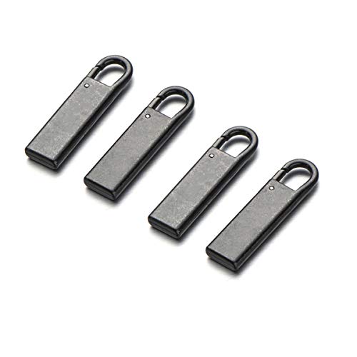 Zpsolution Zipper Pull Replacement Metal Zipper Handle Mend Fixer for Luggage Suitcases Bags - color: Black