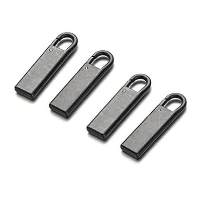 Zpsolution Zipper Pull Replacement Metal Zipper Handle Mend Fixer for Luggage Suitcases Bags - color: Black