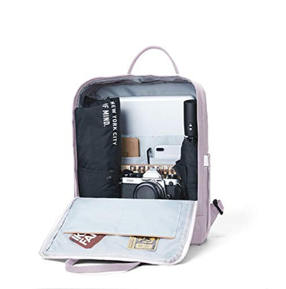 KALIDI Casual Laptop Backpack 15 Inches Classic Camping Rucksack Travel Outdoor Square Daypack College Hiking Gym Bag, Purple - color: Purple