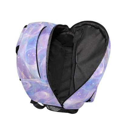 Cute Backpack for Teenager Waterproof Diaper Bag Backpack with Chest Strap Gift Men & Women Burgundy Blue Purple - color: Multicolor04