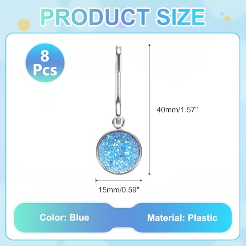 uxcell Zipper Pulls Charm, Zipper Pull Replacement Repair Zip Head Handle for Luggage Clothing - color: Blue
