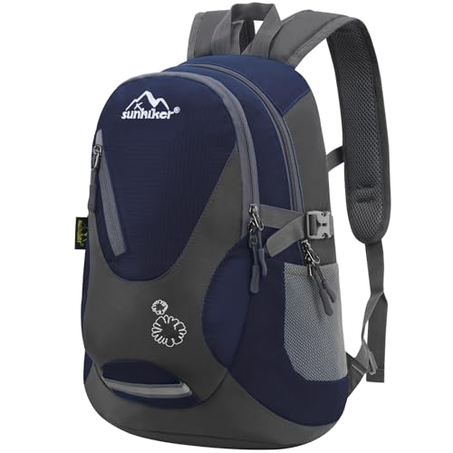 sunhiker Small Hiking Backpack Women Men 20L Lightweight Travel Backpack Daypack Casual Backpack For Cycling Outdoor Camping - color: Dark Blue
