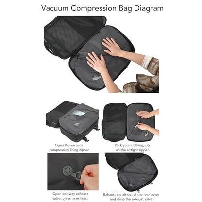 POCREATION Travel Backpack, USB Charging, Large Capacity Wet Dry Separation, Nylon Bag for Outdoor Activities