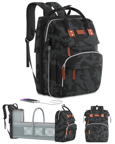 ISMGN Diaper Bag Backpack with Changing Station, Large Diaper Bag, Multifunctional Diaper Bag, Baby Bag, Camo - color: Updgrade Camo