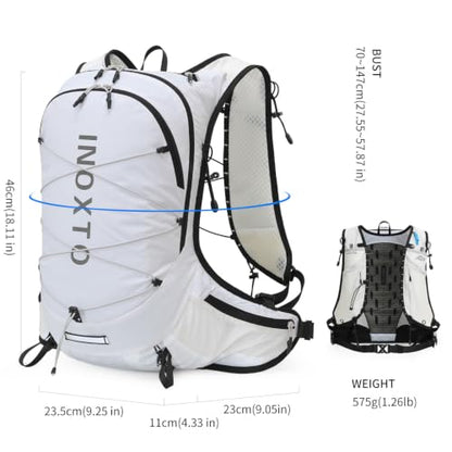IX INOXTO Hiking Hydration Backpack with 2L/3L Water Bladder for Women and Men18L/25L Water Backpack for Hiking, Cycling, Climbing, Camping - style: White--2L Water Bladder
