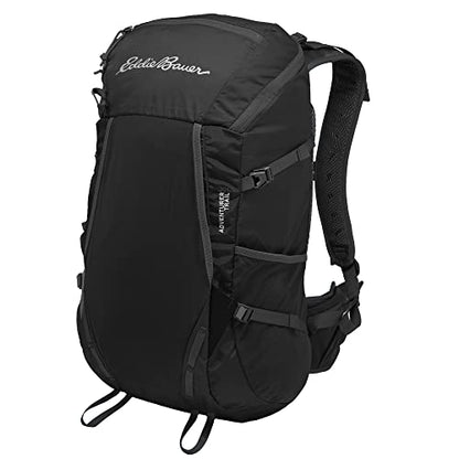 Eddie Bauer Adventurer Trail Backpack with Organization Compartments and Hydration/Laptop Compatible Sleeve, Black, 30L - color: Adventurer Trail - Black, size: 30L