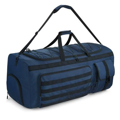 Gonex 90L Large Duffel Bag, Convertible Travel Sports Duffle - color: Dark Blue, size: 90L