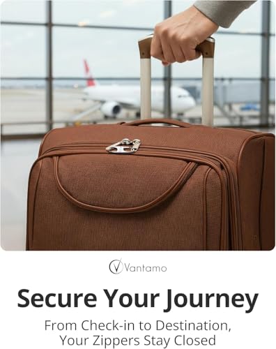 Vantamo Premium 4 Zipper Clips Anti Theft for Backpack, Luggage & Purse, Pull Replacement Zipper Locks, Purse Clip for Travel - color: Champagne Gold & Silver
