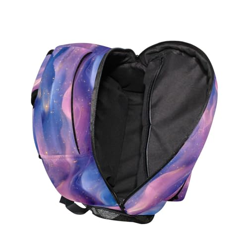 Day Backpack for Teacher Nurse Fashion Travel Laptop Backpack with Chest Strap for Travel Trip Blue Purple - color: Multicolor10