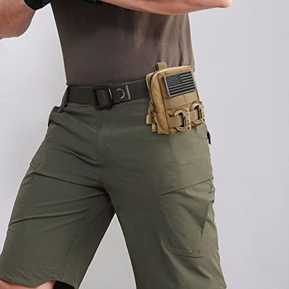FRTKK 2 Pack Molle Pouches - Tactical Compact Water-Resistant EDC Pouch Bag Small Utility Pouch - color: 2 Pack-ACU