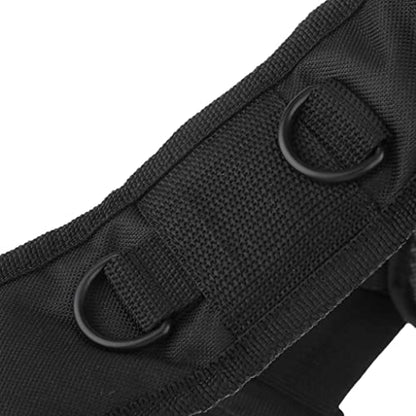 Outdoor Oxford Molle Sling Backpack for Trekking & Travel, Chest Pack Bag for Climbing & Camping - Black