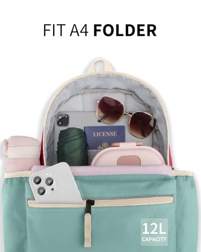atgark Toddler Backpack for Boys 2-5: Preschool Kindergarten 13" Daycare Backpacks Fit A4 Folder - color: Cherry, style: Ages 2-5 (13" H Fit A4 Folder)