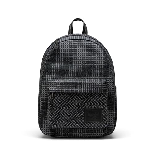 Herschel Supply Co. Unisex Classic Backpack, Grid - Black (Limited Edition), Standard - 26L - color: Grid - Black (Limited Edition), size: Standard - 26L