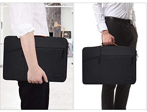 17.3 inch Laptop Case Briefcase Bag for HP 17 17.3 Laptop, HP Pavilion 17/ Envy 17T/ PROBOOK 17, Dell Inspiron 17, Lenovo Ideapad L340 17.3, Acer Aspire 17, ASUS VivoBook 17 Laptop Sleeve,Black - color: Black, size: 17-17.3 Inch