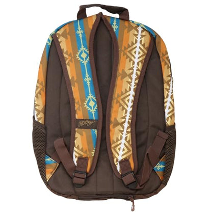 HOOEY Rockstar 20L Backpack - Compact Travel Backpack with Laptop Sleeve - Lightweight, Durable Daypack for Commuting, Hiking & Outdoor Use - Unisex Design (Cathay Spice/Aztec) - color: Cathay Spice/Aztec