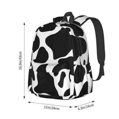 Cow spot Travel Backpack for Men Women 15.6 inch Laptop Backpack Casual Daypack for Weekender - color: Cow Spot