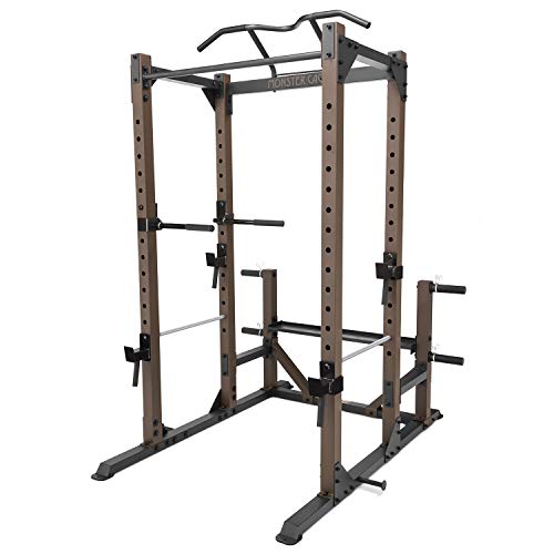 Steelbody Industrial Inspired Heavy Duty Home Gym System for Bodybuilding and Strength Training Available for Full Cage, Squat Rack and Power Tower - color: Kodiak Brown - Monster