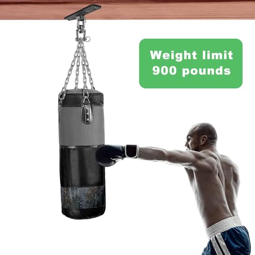 Dolibest Heavy Bag Hanger,Wall Ceiling Mount Hook 360° Rotation Wood Beam Holder Body Weight Strength Training Systems, Aerial Yoga Swing & Hammock, Resistance Band for Wooden Sets(600 LB Capacity) - color: Heavy Bag Hanger