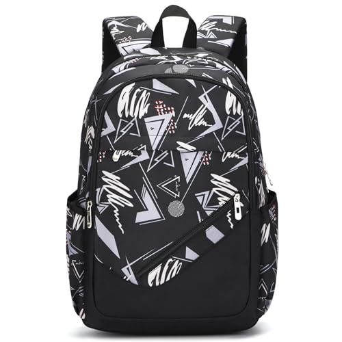 Travel Laptop Backpack, Business Slim Sturdy Water Resistant School Backpack, Gift for Men & Women, Fits 15.6 Inch Notebook - color: Popular Black