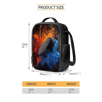 Hockey Splash 4 Piece Set Backpack Set for Child Portable Bookbag Set Elementary School Bag with Shoulder Strap Large Capacity Rucksack for Children - color: Hockey Splash