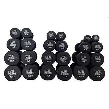 Fitness First Neoprene Dipped Dumbbells (Pairs) - size: 4 LBS