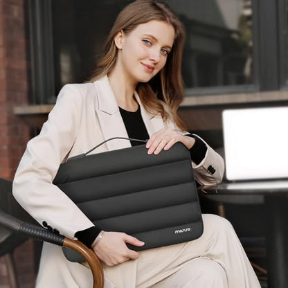 MOSISO Compatible with MacBook Air 15 inch Case M5 2026 M4 2025 M3 2024 M2 2023 A3448 A3241 A3114 A2941, Plastic Hard Shell Case&Puffy Sleeve Bag&Keyboard Skin&Webcam Cover&Screen Film, Black - color: Black