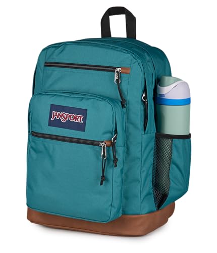 JanSport Cool Backpack with 15-inch Laptop Sleeve, Large Computer Bag Rucksack with 2 Compartments, Ergonomic Straps, Emerald Pool - color: Emerald Pool