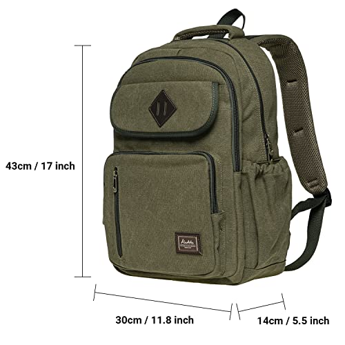 KAUKKO Casual Daypacks&multipurpose backpacks，Outdoor Backpack,Travel Casual Rucksack，Laptop Backpack Fits 15" - color: 17-armygreen