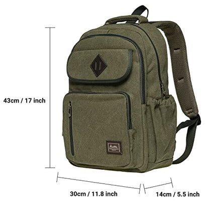 KAUKKO Casual Daypacks&multipurpose backpacks，Outdoor Backpack,Travel Casual Rucksack，Laptop Backpack Fits 15" - color: 17-armygreen
