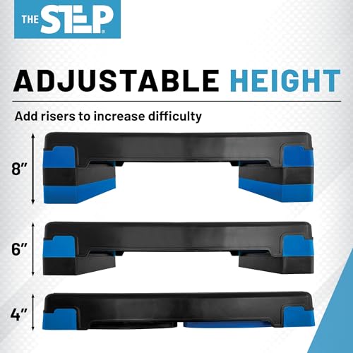 The Step Aerobic Platforms for Home Workout Steppers for Exercise - style: Large