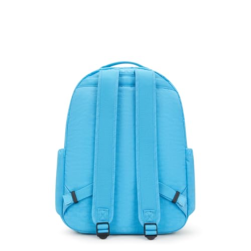 Kipling Women's Seoul 15" Laptop Backpack, Durable, Roomy with Padded Shoulder Straps, Built-In Protective Sleeve - color: Powder Blue, size: 12.75''L x 17.25''H x 8''D