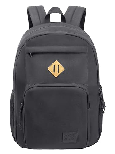 KEOFID Light Weight Travel backpack for Men and Women, Laptop Backpack for Work, Large Bag for College, Water Resistent(GRAY) - color: Full Gray, size: 17.3Inches