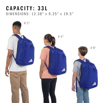 adidas Defender 5 Backpack for Sports, Gym, School and Travel, 33L, Royal Blue, OSFA - color: Royal Blue