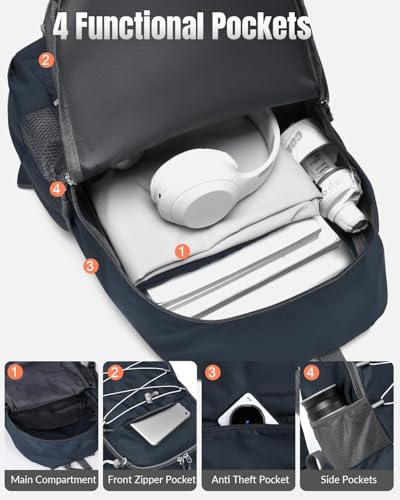 Small Foldable Hiking Backpack for Men Women, 20L Lightweight Waterproof Collapsible Daypack with Hanging System for Traveling Camping Outdoor, Blue - color: Blue