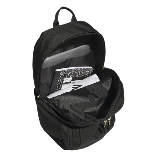 adidas Amplifier Backpack for Laptop, School and Gym, 28L, Black/Gold Metallic/Regular, OSFA - color: Black/Gold Metallic/Regular