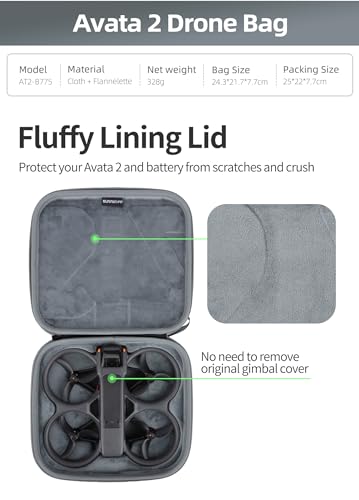 Anbee Portable Hard Carrying Case Drone Body Travel Storage Bag Box for DJI AVATA 2 RC Drone