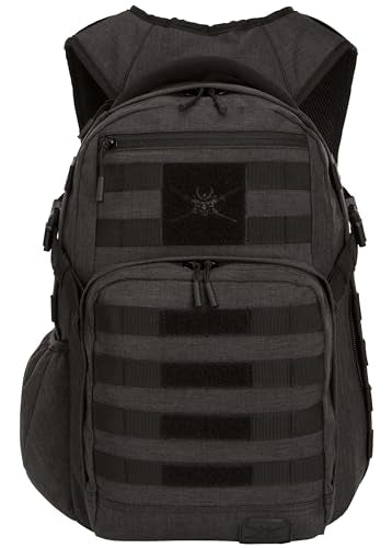 SAMURAI TACTICAL's Wakizashi Travel Backpack - Military Style with MOLLE System, Assault Design for Durability and Functionality, One Size, Heathered