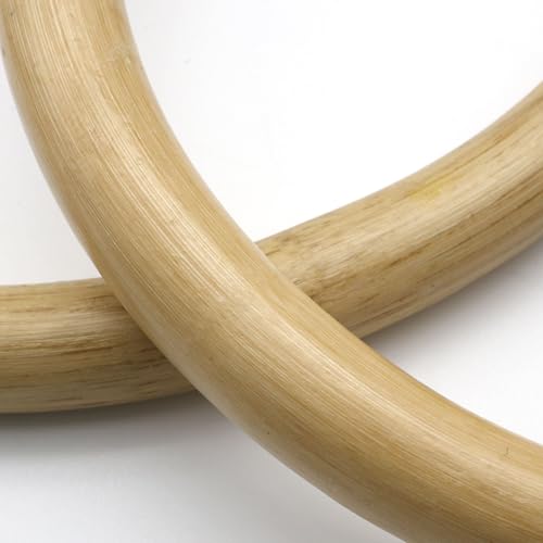 ZooBoo Wing Chun Rattan Rings 2-Pack–9"+11" Traditional Kung Fu Training Rings for Martial Arts Practice, Arm Positioning, Strength Conditioning
