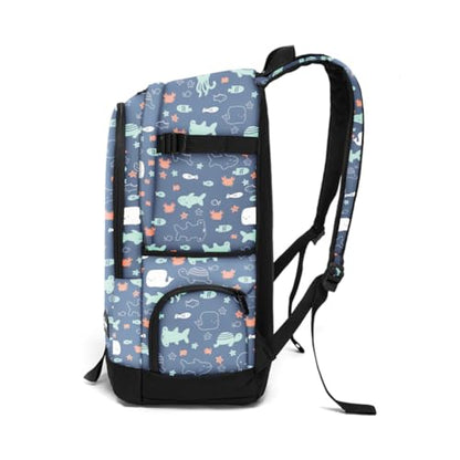 rickyh style School Backpack Travel Bag for Men & Women Lightweight College Back Pack with Laptop Compartmen - color: 01hdsj
