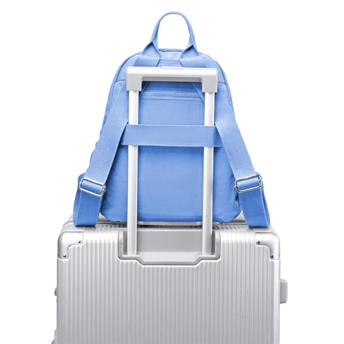 Mini Backpack Purse for Women, Stylish Daypack Shoulder Bag, Small Lightweight Daypack for Work Travle College (A- Light Blue) - color: A- Light Blue
